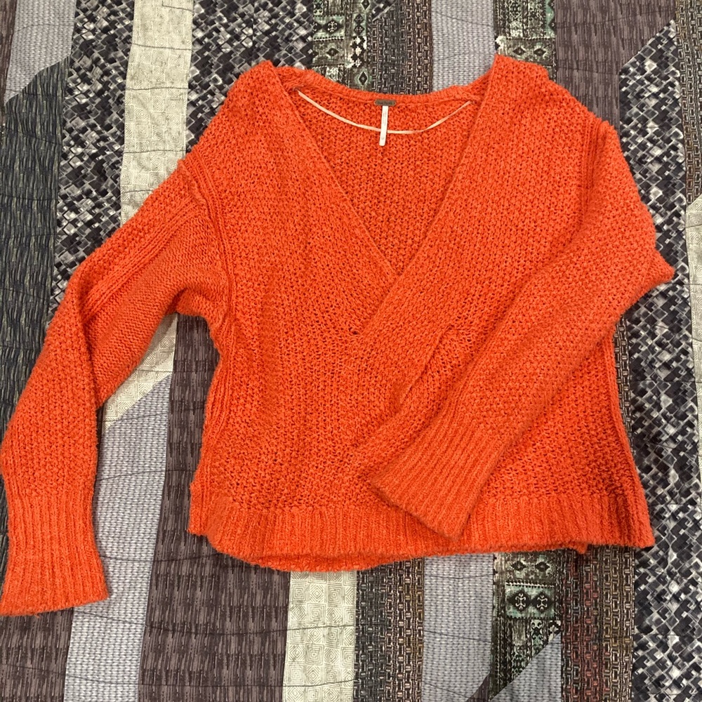 Orange Free People Sweater